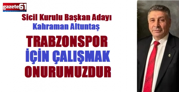 'Trabzonspor için çalışmak onurumuzdur’...Delegenin Desteğine talibiz