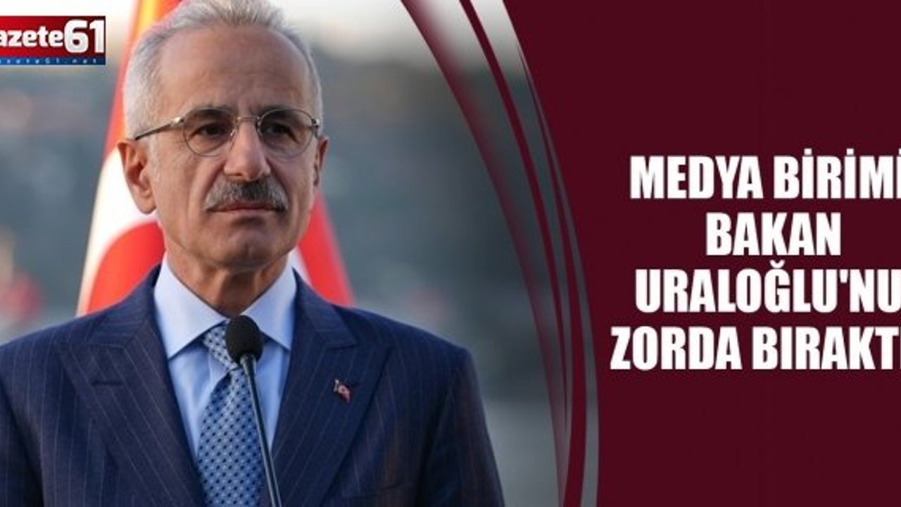 Medya Birimi Bakan Uraloğlu'nu Zorda Bıraktı!
