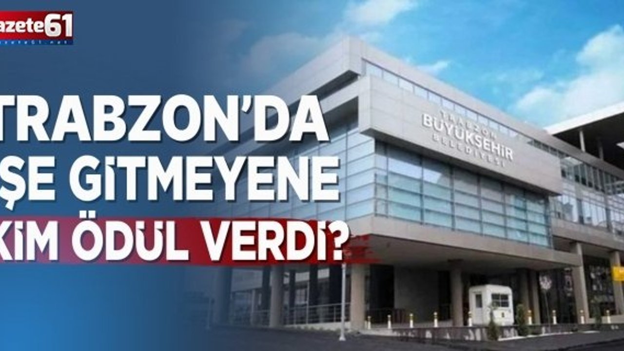 Trabzon'da İşe Gitmeyene Kim Ödül Verdi?