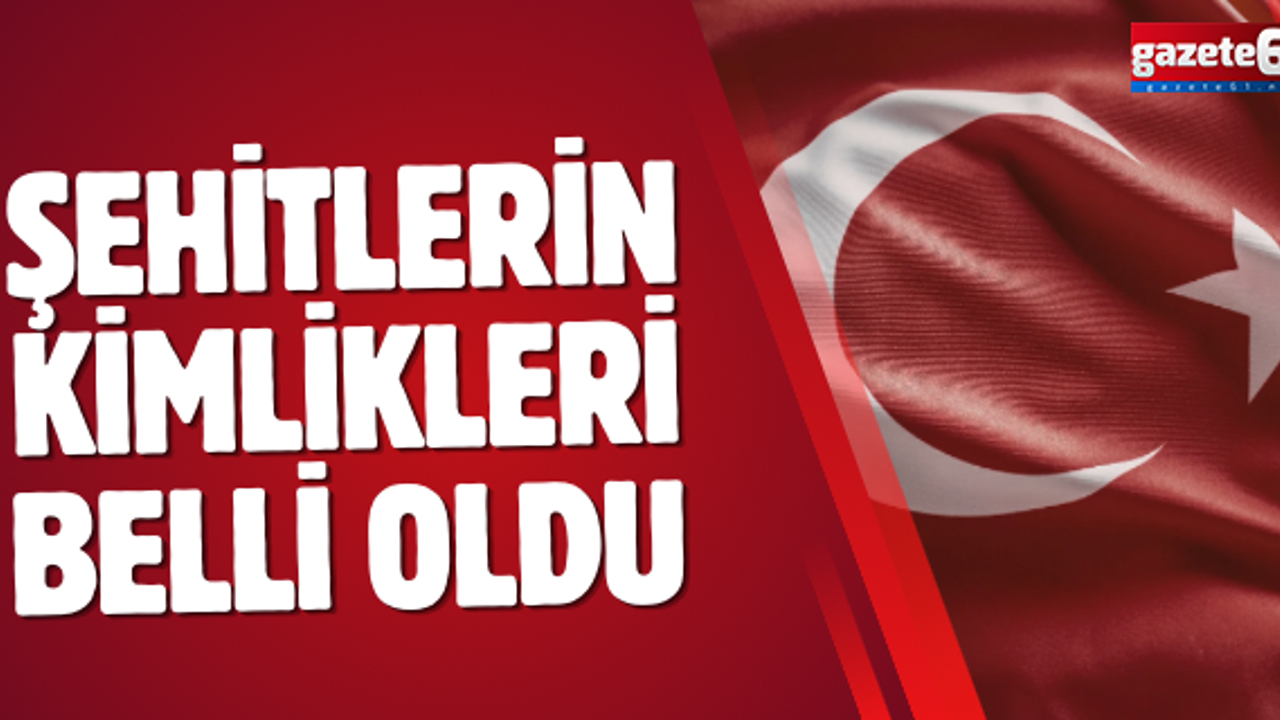 Şehitlerin kimlikleri belli oldu: MSB duyurdu