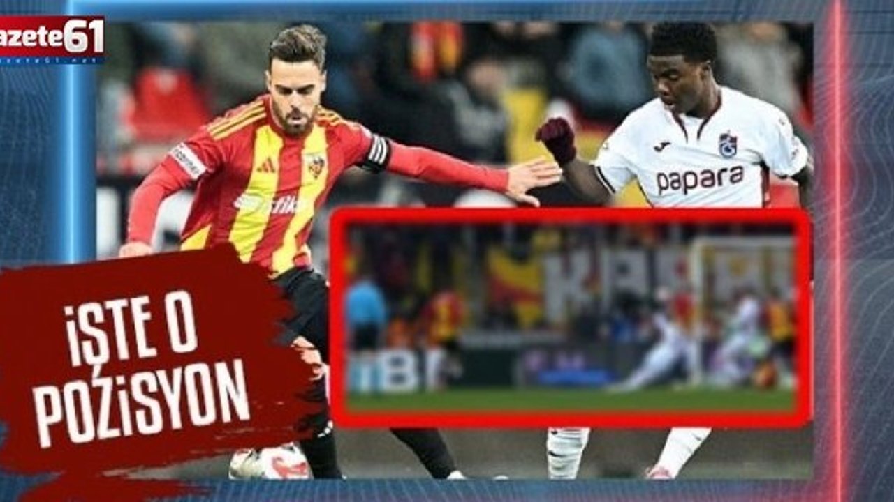 Zecorner Kayserispor-Trabzonspor maçında kırmızı kart çıktı! İşte o pozisyon