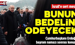 Cumhurbaşkanı Erdoğan'dan bayram namazı sonrası net mesaj!