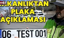 İçişleri Bakanlığı'ndan plaka açıklaması