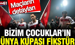 Dünya Kupası'na gidiyoruz! İşte A Milli Takım'ın fikstürü