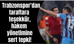 Taraftara teşekkür, hakemi yönetimi tepki!