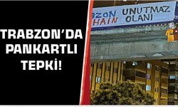 Trabzonspor taraftarından pankartlı gönderme!