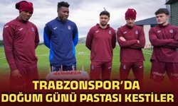 Trabzonspor’da doğum günü pastası kesildi…