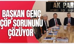 Başkan Genç çöp sorununu çözüyor...