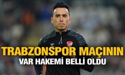 TRABZONSPOR MAÇININ VAR HAKEMİ BELLİ OLDU