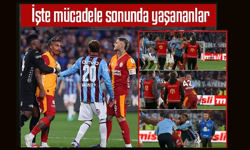 Trabzonspor-Galatasaray maçının bitiş düdüğüyle ortalık karıştı!