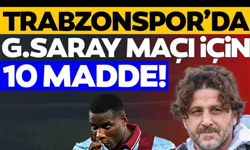 Trabzonspor’da Galatasaray maçı için 10 madde! Fatih Tekke ilk peşinde