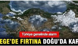 Meteoroloji uyardı: Ege’de fırtına, Doğu’da kar