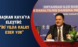 Başkan Kaya’ya eleştiri: “İki yılda kalıcı eser yok”