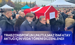 Trabzonspor’un efsane ismi Atay Aktug için tören düzenlendi