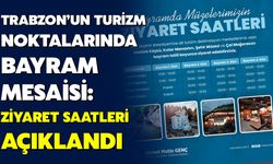 Trabzon’un Turizm Noktalarında Bayram Mesaisi: Ziyaret Saatleri Açıklandı