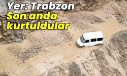 Heyelanda felaket kıl payı!