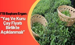 TTB Başkanı Ergan: “Yaş Ve Kuru Çay Fiyatı Birlikte Açıklanmalı”
