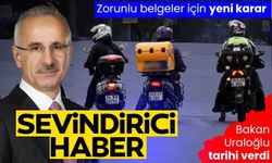 Bakan Uraloğlu'ndan kuryeleri sevindirecek haber