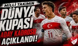 A Milli Takım’ın Dünya Kupası kadrosu açıklandı!