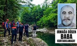 Kızının gözü önünde ırmağa düşen baba kurtarılamadı