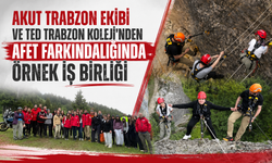 AKUT Trabzon Ekibi ve TED Trabzon Koleji’nden afet farkındalığında örnek iş birliği