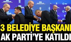 Cumhurbaşkanı Erdoğan rozetlerini taktı: 3 Belediye Başkanı AK Parti'ye geçti