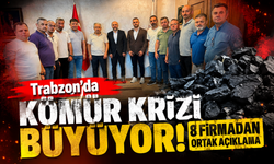Trabzon'da kömür krizi büyüyor! 8 firmadan ortak açıklama