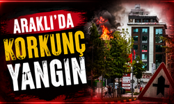 Araklı'da Korkunç Yangın