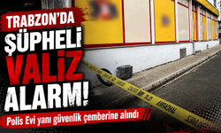 Trabzon'da şüpheli valiz alarmı! Polis Evi yanı güvenlik çemberine alındı