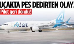 Trabzon'da yolcu uçağı pistten geri döndü!