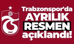 Trabzonspor'da ayrılık açıklandı