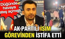 Düğünde havaya ateş açmıştı: AK Partili Coşkun Keklik görevinden istifa etti