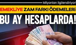 Emekliye zam farkı ödemeleri bu ay hesaplarda!