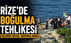 Rize'de boğulma vakası!