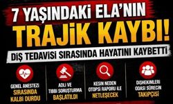 Diş tedavisi için gittiği hastanede kalbi durdu: 7 yaşındaki Ela anesteziden öldü iddiası!