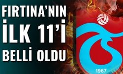 Trabzonspor'un Kasımpaşa maçı 11'i belli oldu