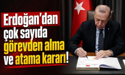 Erdoğan'dan çok sayıda görevden alma ve atama kararı!