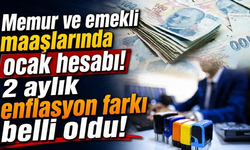 Emekli ve memur maaş zammında 2 aylık enflasyon farkı belli oldu!