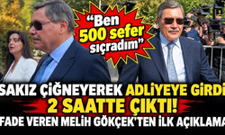 Sakız çiğneyerek adliyeye girdi 2 saatte çıktı!