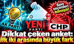 Yeni ankette ilk iki parti arasındaki fark dikkat çekti
