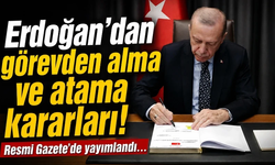 Erdoğan’dan gece yarısı görevden alma ve atama kararları!