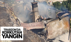 Trabzon’da iki kardeşin evi alevlere teslim oldu!