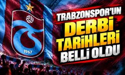 Trabzonspor’un derbi tarihleri belli oldu