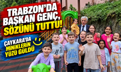 Trabzon'da Başkan Genç, sözünü tuttu! Çaykara'da miniklerin yüzü güldü
