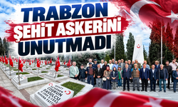 Trabzon şehit askerini unutmadı