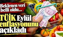 Eylül ayı enflasyon verileri açıklandı