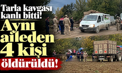 Tarla kavgası kanlı bitti: Aynı aileden 4 kişi öldürüldü!