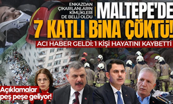 Maltepe'de 7 katlı bina çöktü!Bir kişinin cansız bedenine ulaşıldı