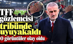 TFF gözlemcisi tribünde uyuyakaldı: O görüntüler olay oldu