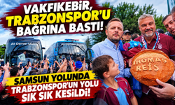 Trabzonspor'a taraftarından sürpriz! Yolu kesip, tezahürat yaptılar...